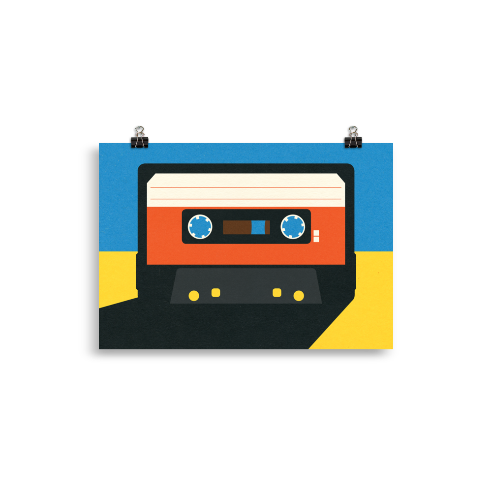 Poster Art Print Illustration – Black Tape