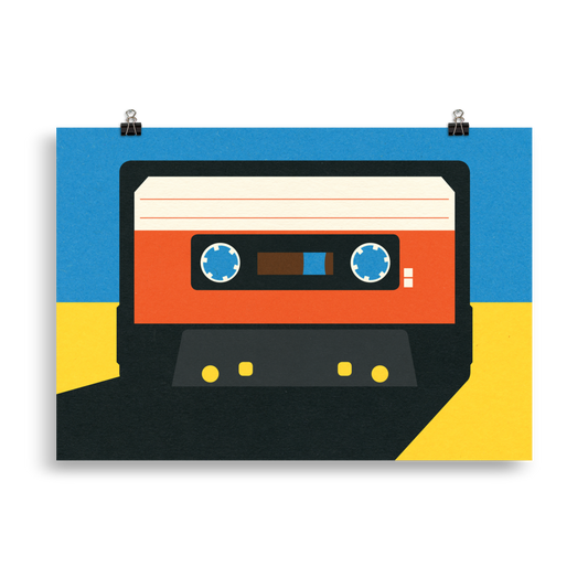 Poster Art Print Illustration – Black Tape