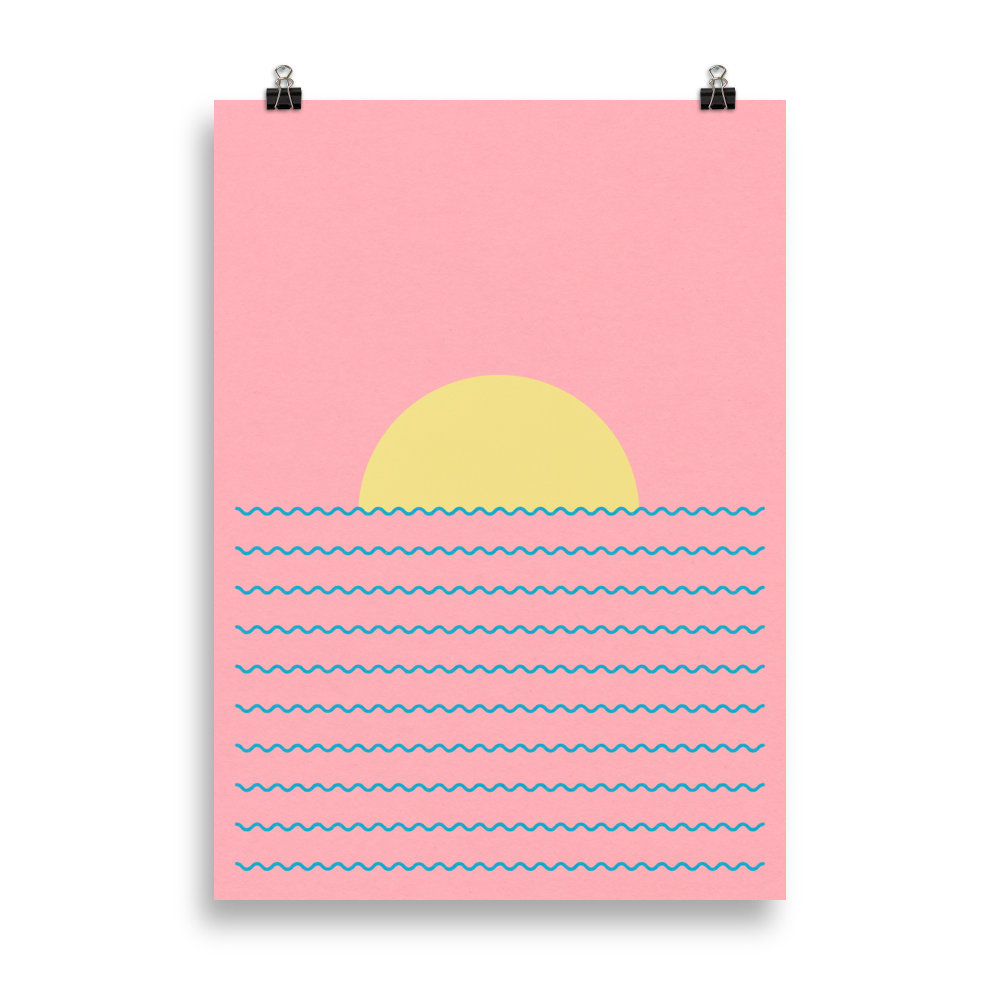 Poster Art Print Illustration – Every Day The Sun Rises