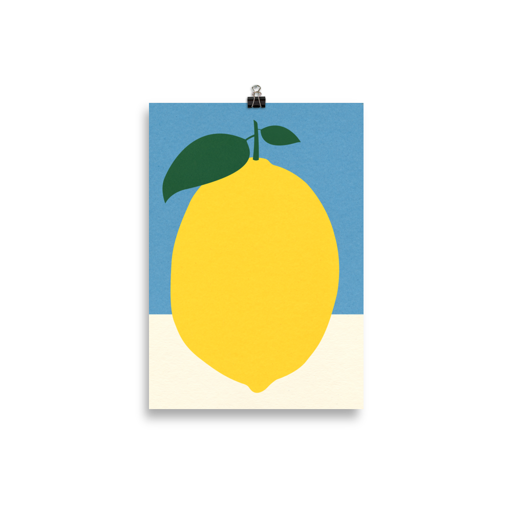 Poster Art Print Illustration – Lemon