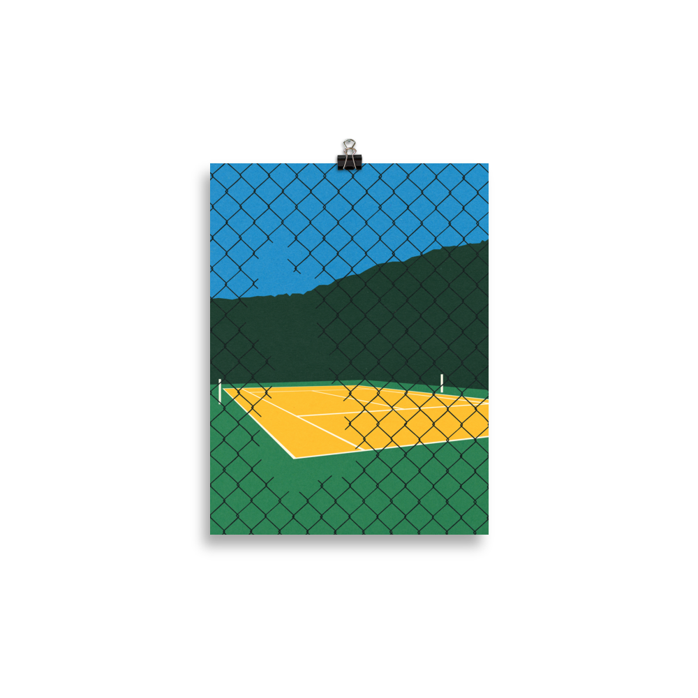 Poster Art Print Illustration – Forest Hills Tennis Club