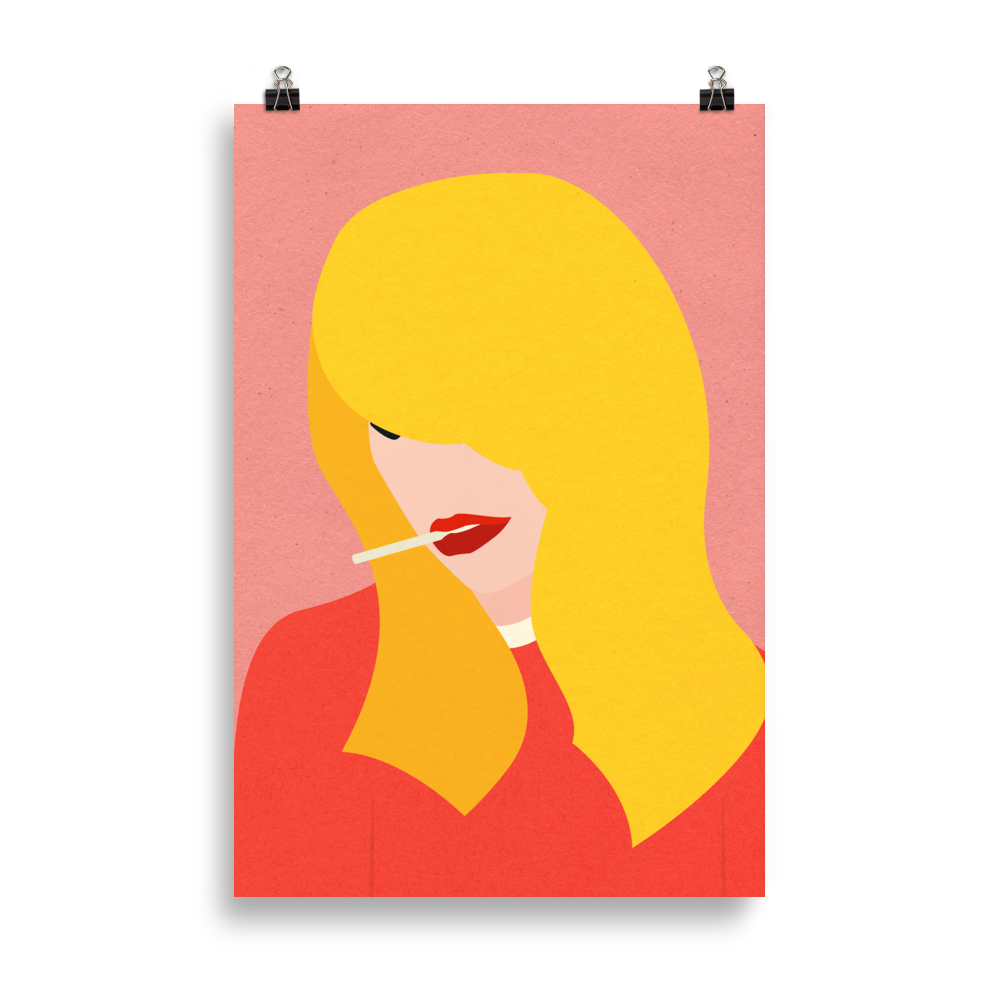 Poster Art Print Illustration – Brigitte