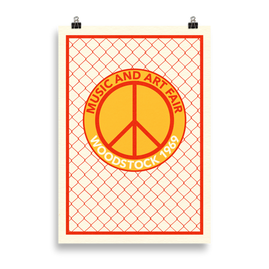 Poster Art Print Illustration – WOODSTOCK MUSIC AND ART FAIR 1969