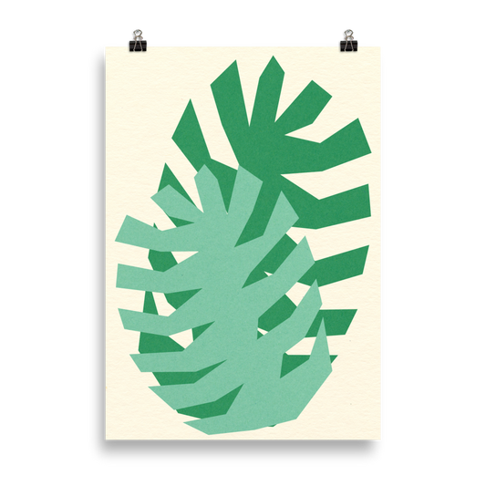 Poster Art Print Illustration – Two Leafs