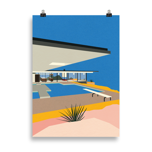 Poster Art Print Illustration – LA Stahl House