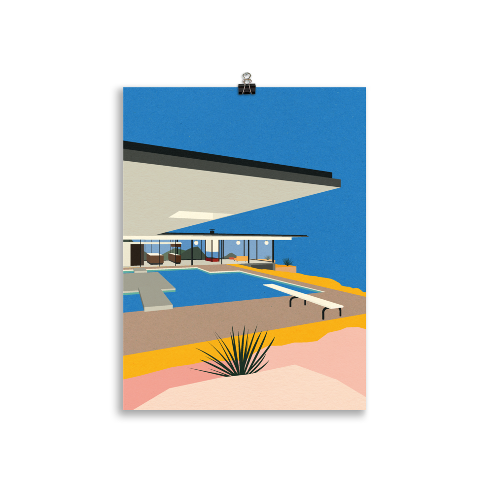 Poster Art Print Illustration – LA Stahl House