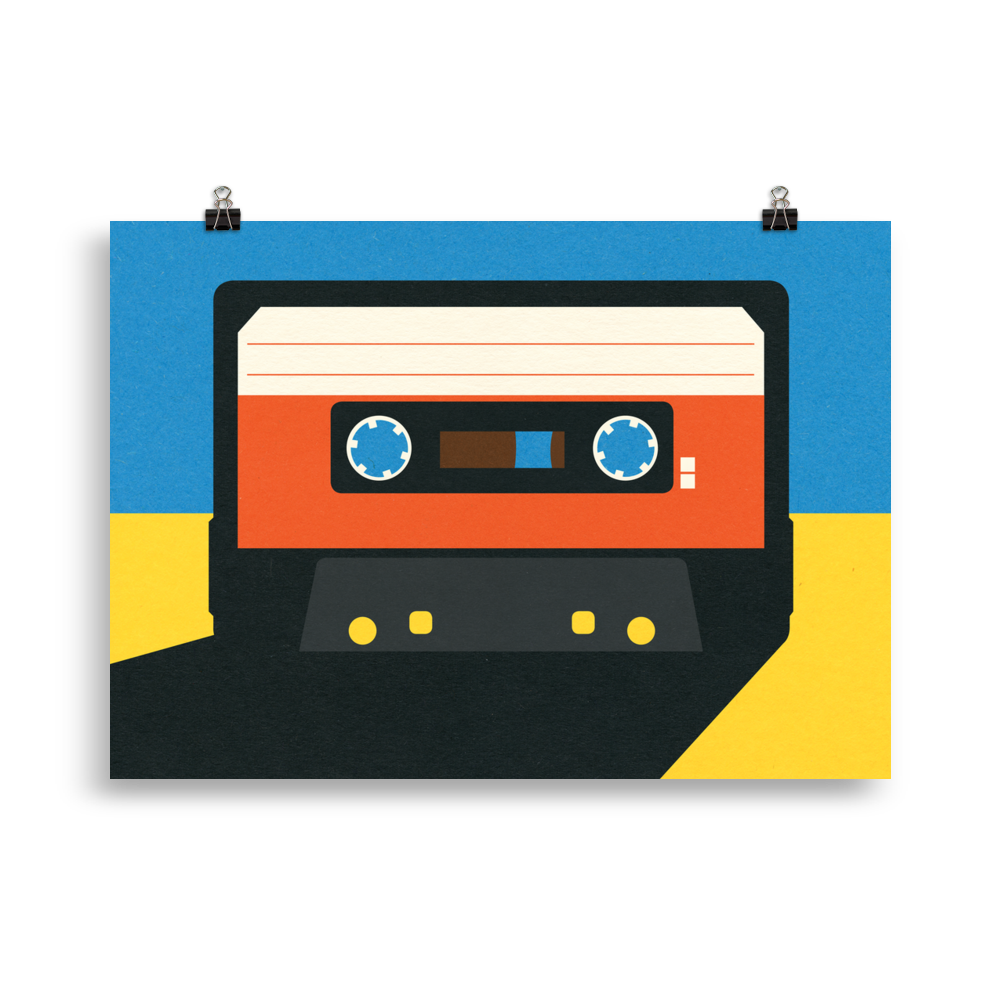 Poster Art Print Illustration – Black Tape