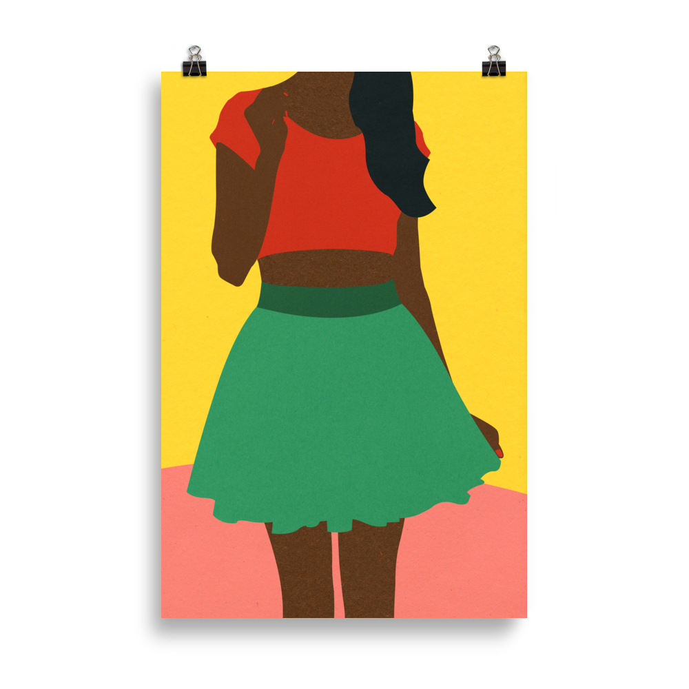 Poster Art Print Illustration – Top And Skirt