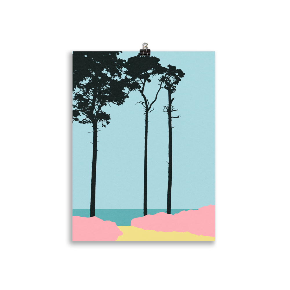 Poster Art Print Illustration – Weststrand