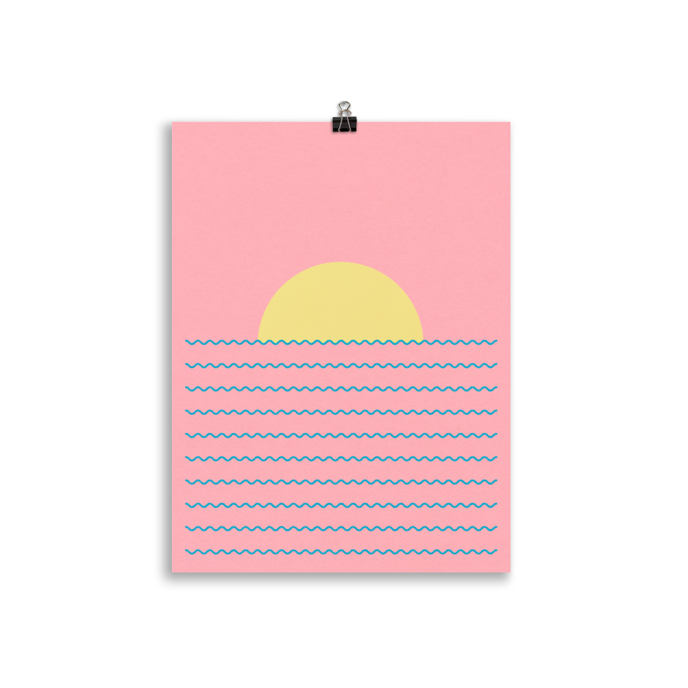 Poster Art Print Illustration – Every Day The Sun Rises