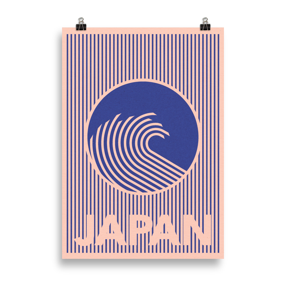 Poster Art Print Illustration – The Great Wave Of Japan