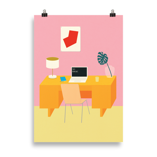 Poster Art Print Illustration – NO IDEAS