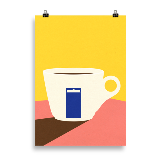 Poster Art Print Illustration – Cup of espresso