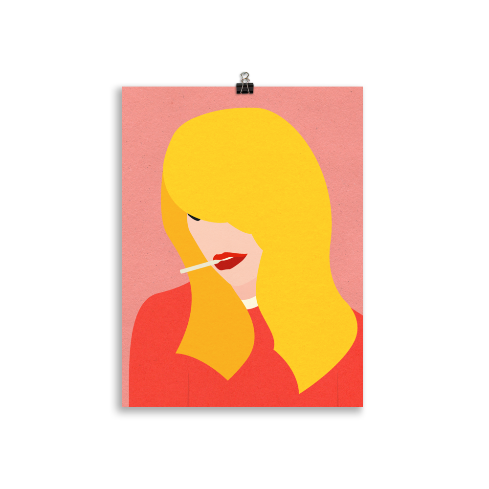 Poster Art Print Illustration – Brigitte