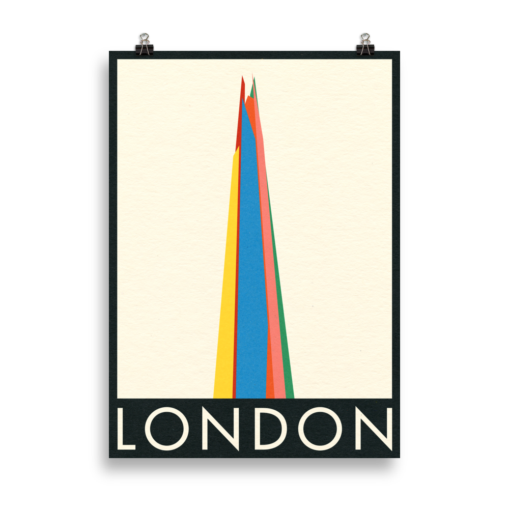 Poster Art Print Illustration – London The Shard