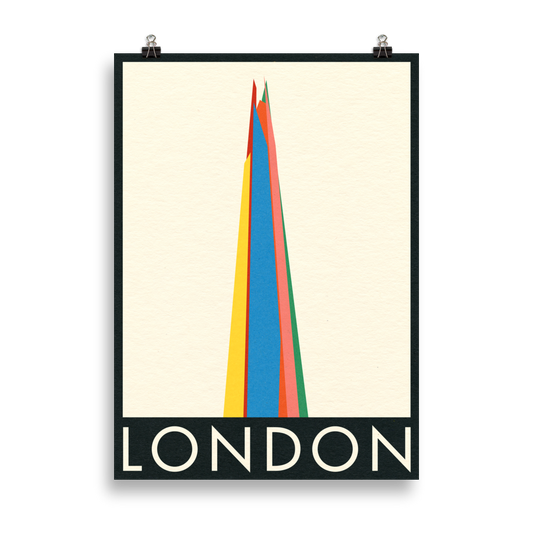 Poster Art Print Illustration – London The Shard