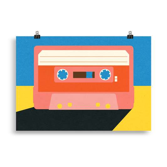 Poster Art Print Illustration – Coral Tape