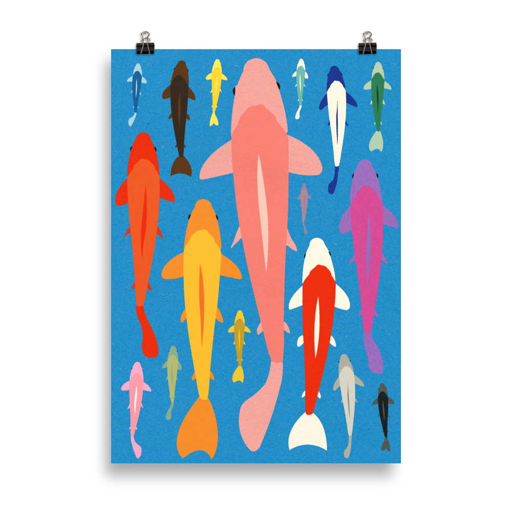 Poster Art Print Illustration – KOI
