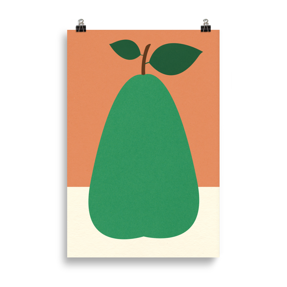 Poster Art Print Illustration – Pear