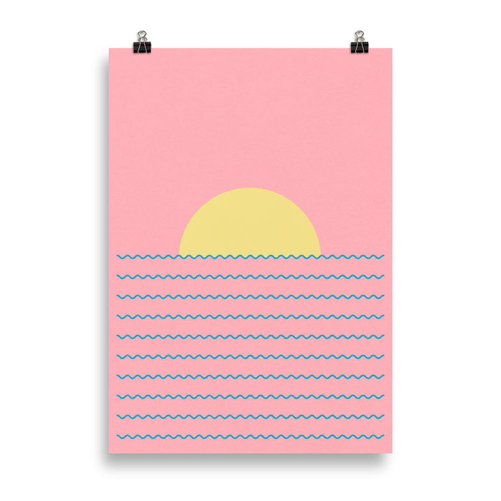Poster Art Print Illustration – Every Day The Sun Rises