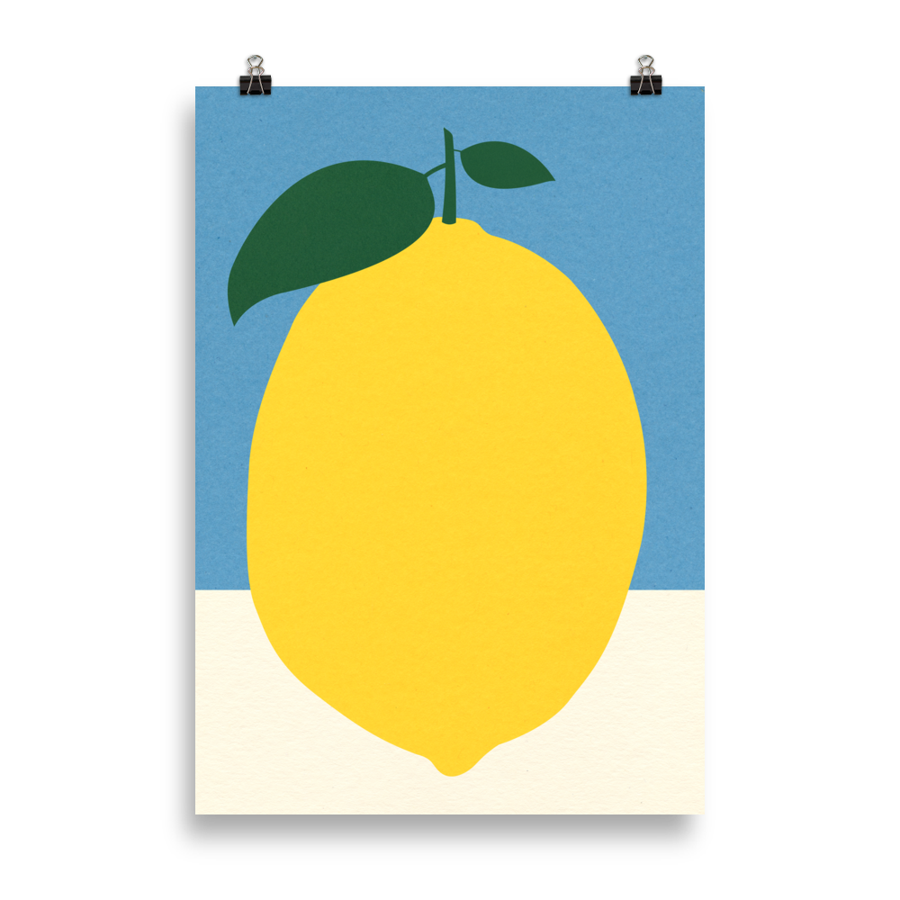 Poster Art Print Illustration – Lemon