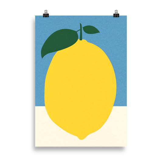 Poster Art Print Illustration – Lemon