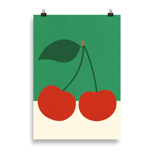 Poster Art Print Illustration – Cherries