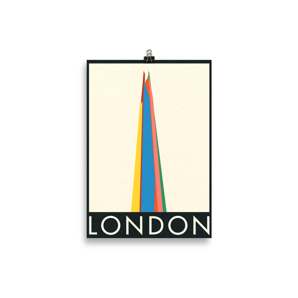 Poster Art Print Illustration – London The Shard