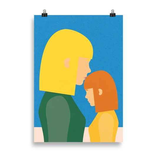 Poster Art Print Illustration – Mum And Daughter