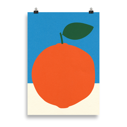 Poster Art Print Illustration – Orange