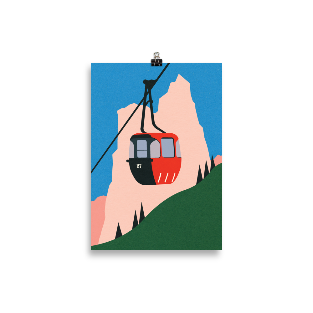 Poster Art Print Illustration – Allgäu Alps