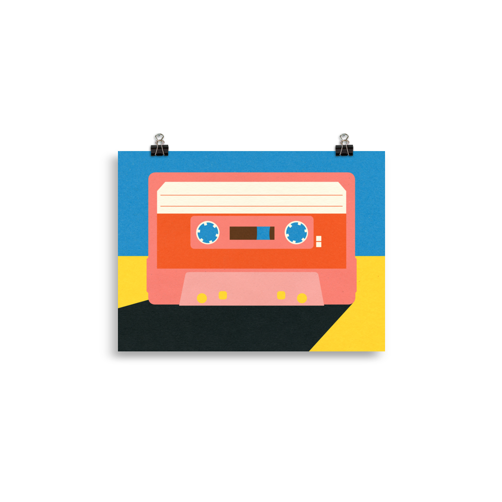 Poster Art Print Illustration – Coral Tape
