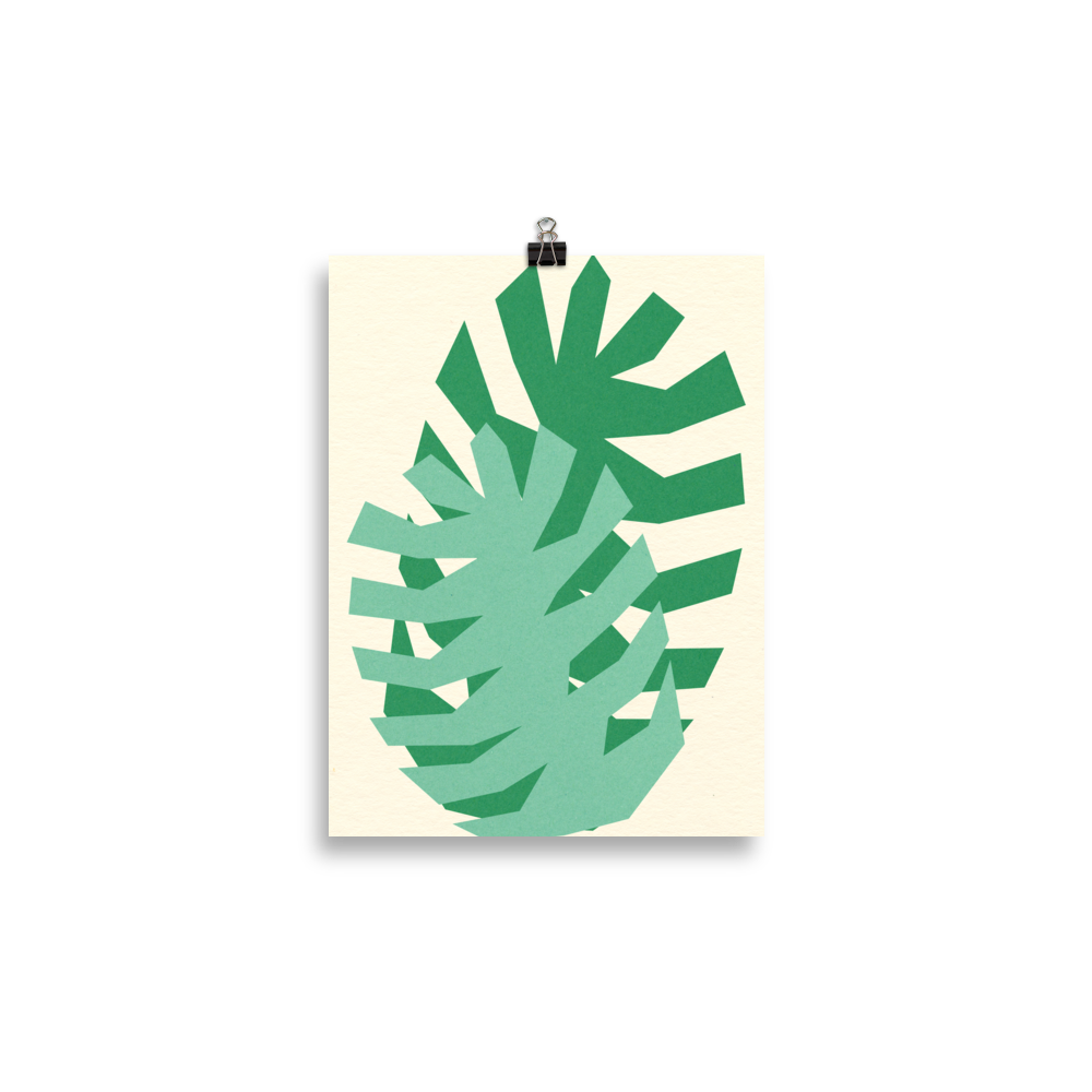 Poster Art Print Illustration – Two Leafs