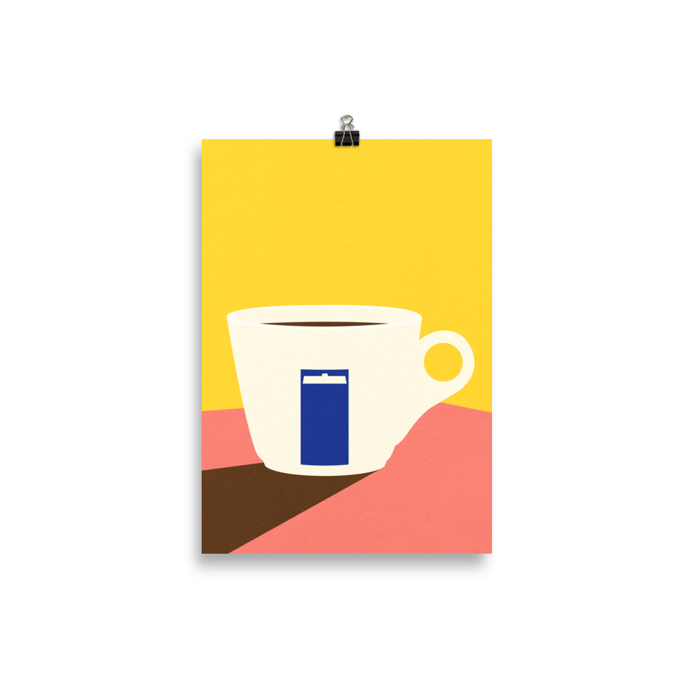 Poster Art Print Illustration – Cup of espresso