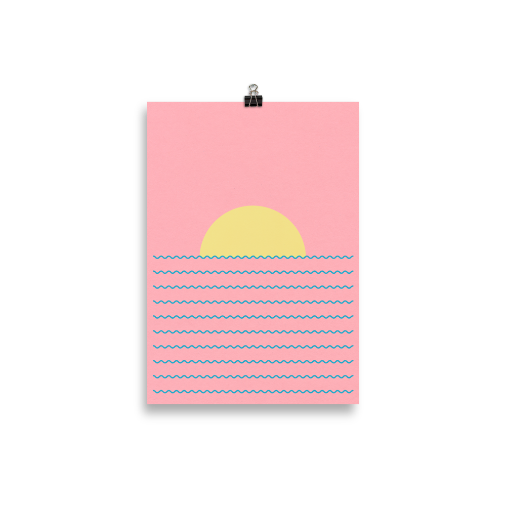 Poster Art Print Illustration – Every Day The Sun Rises