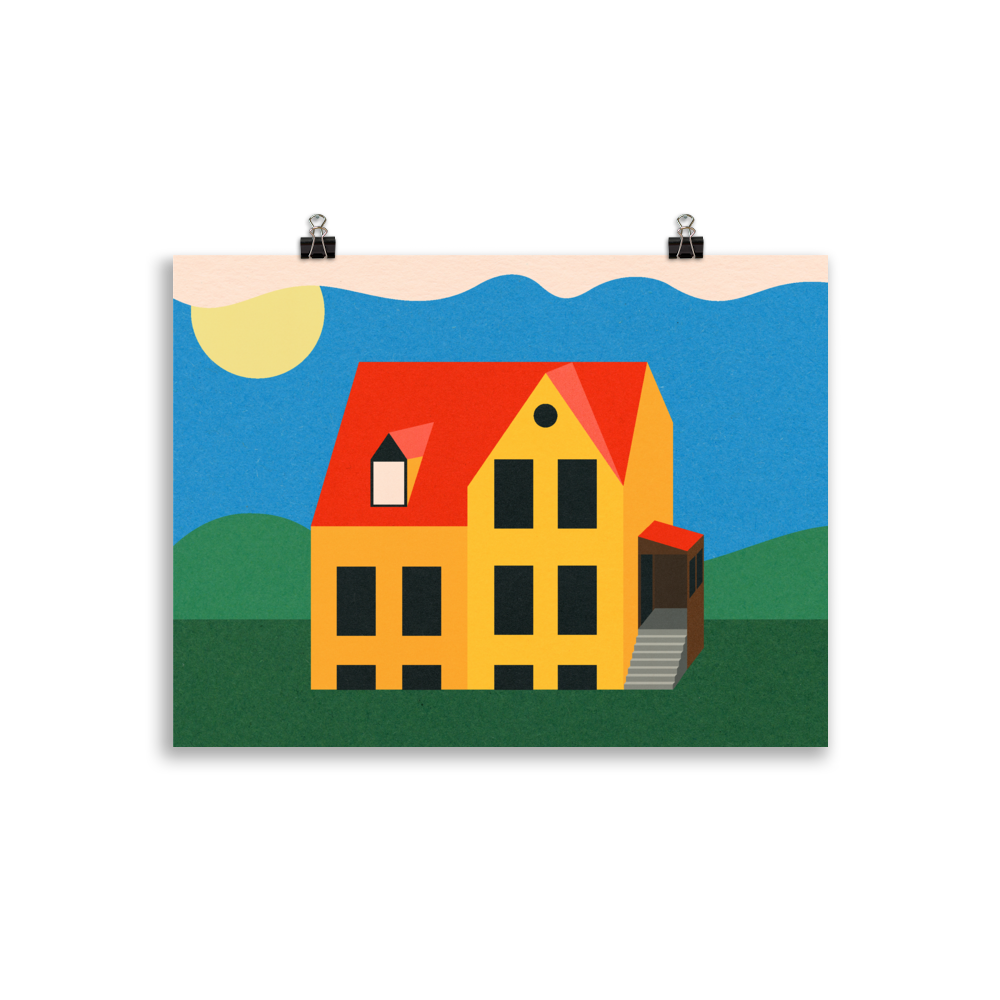 Poster Art Print Illustration – Not My House Anymore