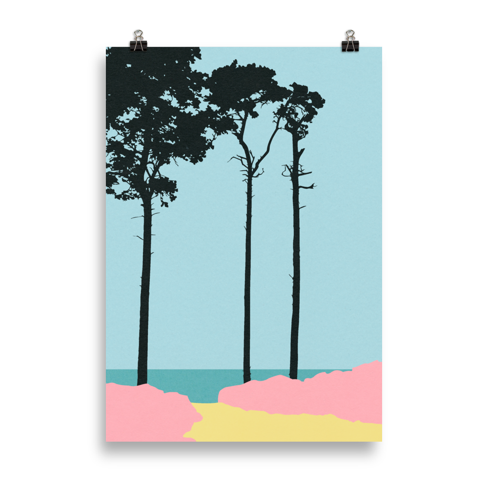 Poster Art Print Illustration – Weststrand
