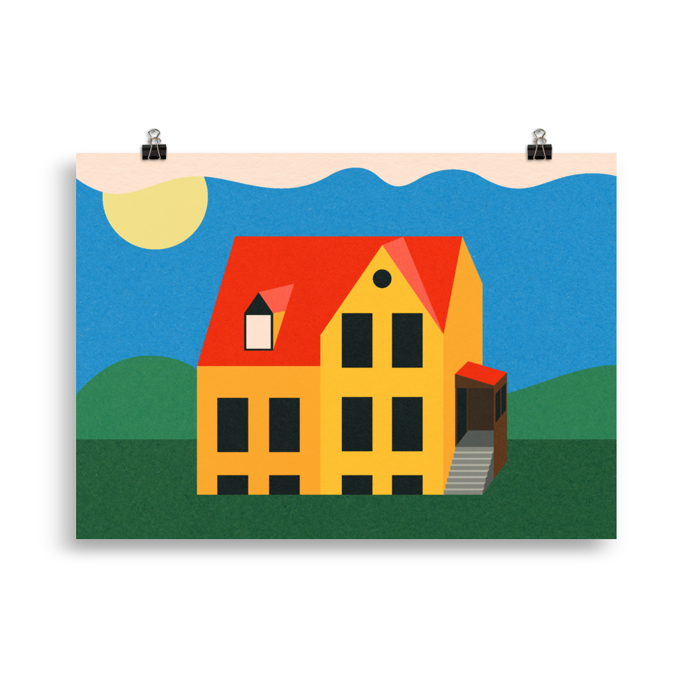 Poster Art Print Illustration – Not My House Anymore