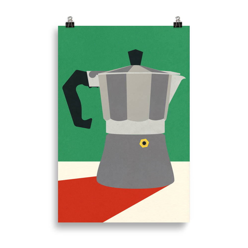 Poster Art Print Illustration – Coffee Maker