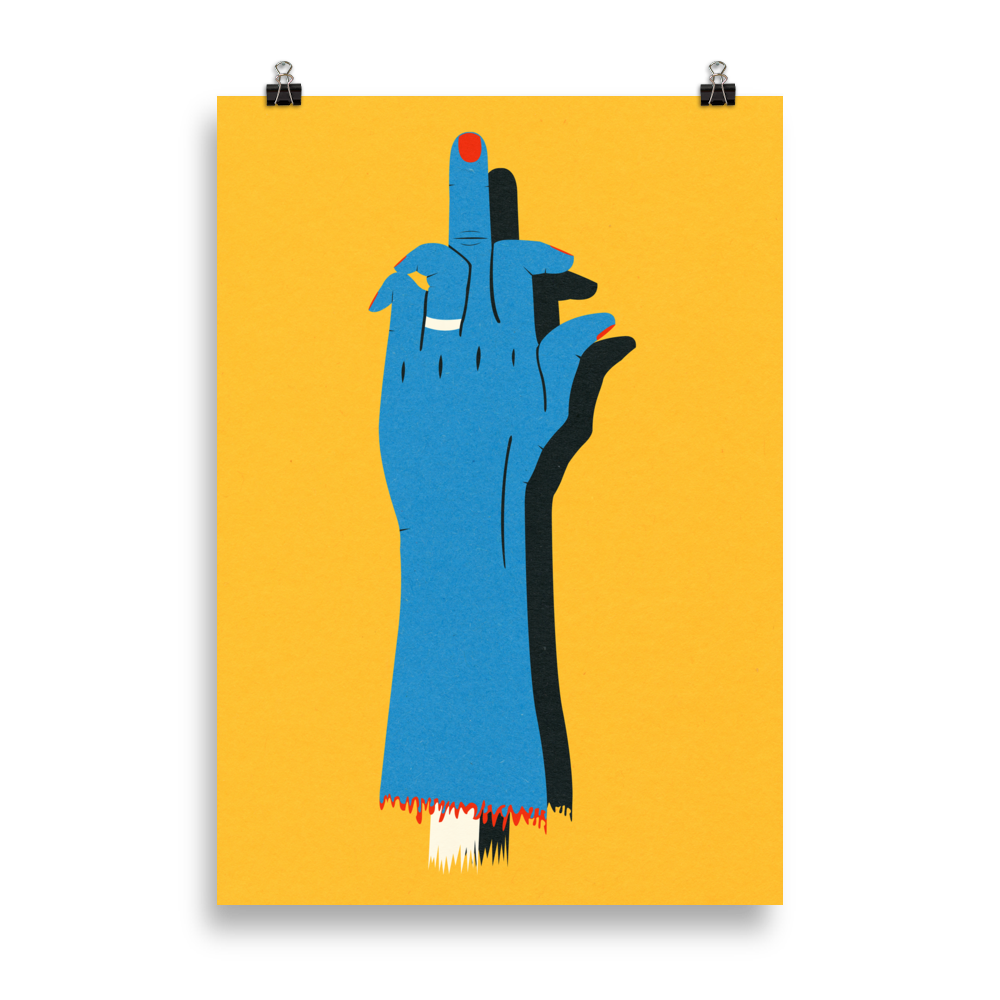 Poster Art Print Illustration – F**K OFF!