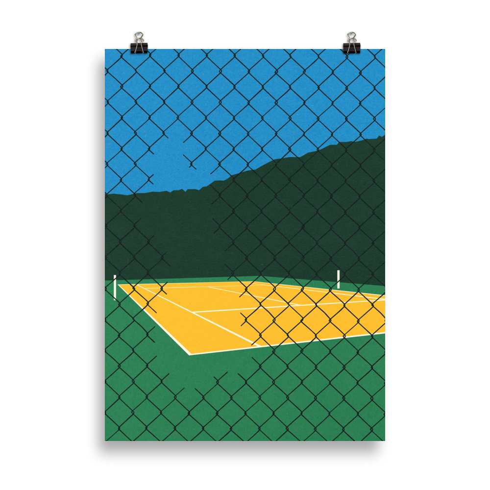 Poster Art Print Illustration – Forest Hills Tennis Club